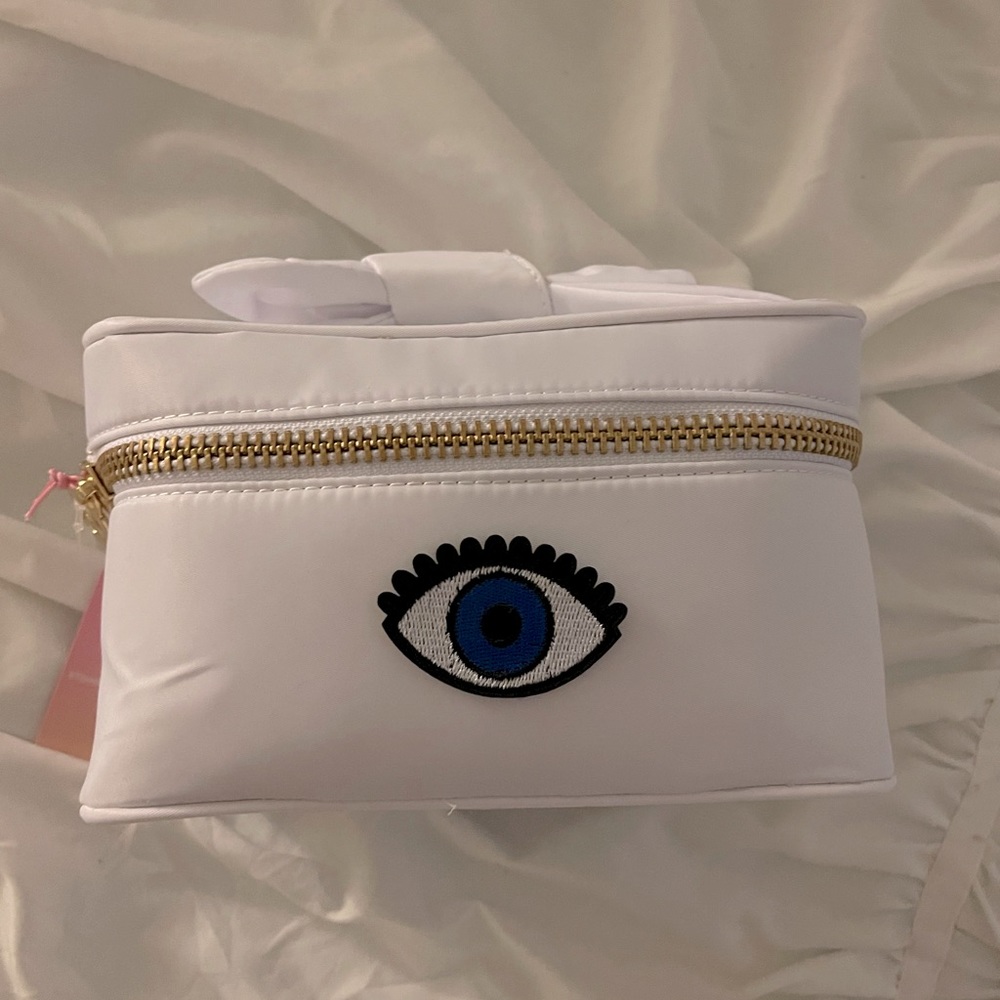 Stony clover Lane white knotted top evil eye case NWT